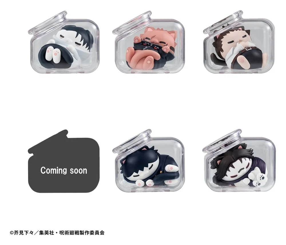 Jujutsu Kaisen Mega Cat Project Trading Figure Good Night Jujutsu Cats 7 cm - 1 Unidade